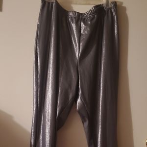 Roaman's plus size leggings silver shimmer